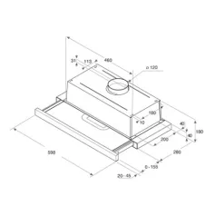 Whirlpool PÁRAELSZÍVÓ BEÉPÍTHETŐ AKR 747 IX/1