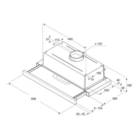 Whirlpool PÁRAELSZÍVÓ BEÉPÍTHETŐ AKR 747 IX/1