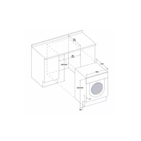 Whirlpool MOSÓ-SZÁRÍTÓGÉP BEÉPÍTHETŐ BI WDWG 751482 EU N