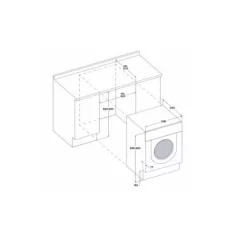   Whirlpool MOSÓGÉP ELÖLTÖLTŐS BEÉPÍTHETŐ BI WMWG 71483E EU N