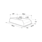 Whirlpool PÁRAELSZÍVÓ BEÉPÍTHETŐ WCT 64 FLY X