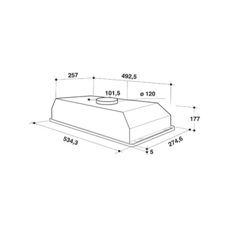 Whirlpool PÁRAELSZÍVÓ BEÉPÍTHETŐ WCT 64 FLY X