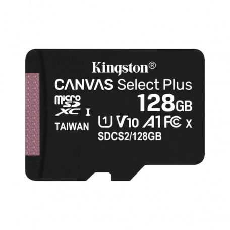 Kingston Canvas Select Plus 128GB MicroSD XC U1 Memóriakártya