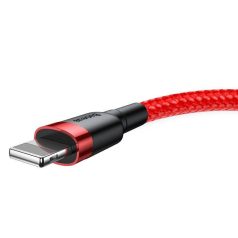 Baseus Cafule 2.4A Lightning USB-kábel 0.5m (piros)
