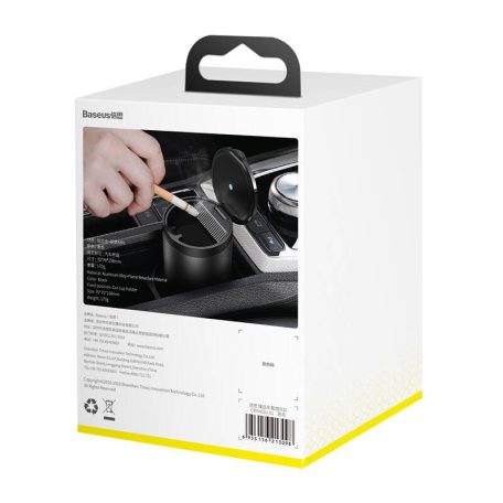 Baseus autós hamutartó LED lámpával (fekete)