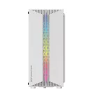 Darkflash DK151 LED-es számítógépház + 3 RGB ventilátor (fehér)