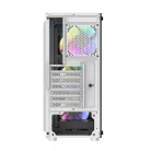 Darkflash DK151 LED-es számítógépház + 3 RGB ventilátor (fehér)