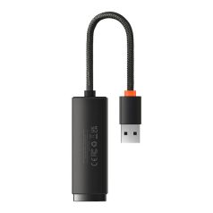   Baseus Lite sorozat USB - RJ45 hálózati adapter, 100Mbps (fekete)
