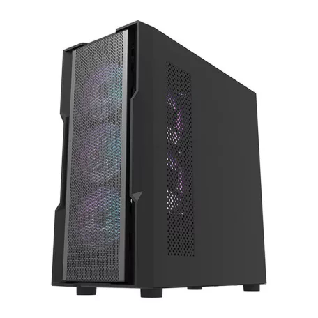 Darkflash DK431 Mesh számítógépház + 4 ARGB ventilátor (fekete)