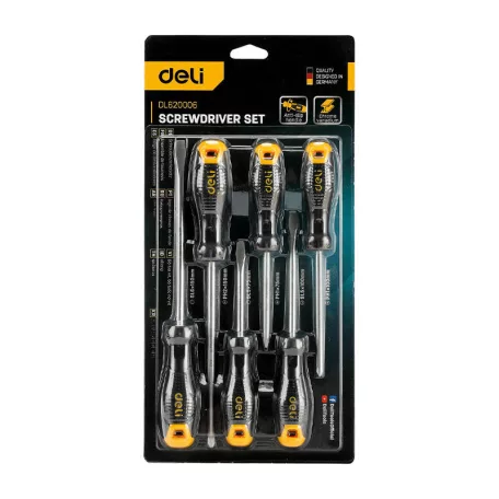 Deli Tools csavarhúzó készlet EDL620006, mágnessel, 6 db