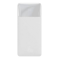 Baseus Bipow Powerbank, 30000mAh, 15W (fehér)