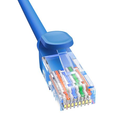 Baseus Ethernet RJ45 kerek kábel, Cat.6, 1m (kék)