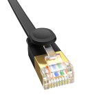 Baseus Cat 7 UTP Ethernet RJ45 lapos kábel, 3 m (fekete)