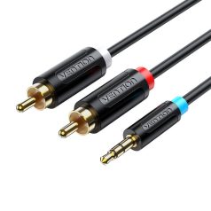   Cable Audio Adapter 3.5mm Male to 2x Male RCA Vention BCLBK 8m Black