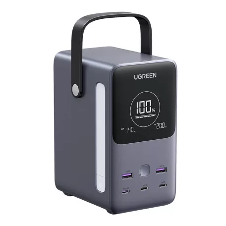 UGREEN PB770 powerbank, 48000mAh, 2x USB + 4x USB-C, 300W (szürke)