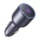 UGREEN EC701 autós töltő, USB + USB-C, 63W (fekete)