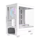 Darkflash DB330M számítógépház + 3 ARGB ventilátor (fehér)