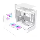 Darkflash DB330M számítógépház + 3 ARGB ventilátor (fehér)