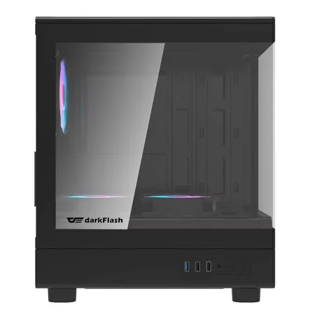 Darkflash DB330M számítógépház + 3 ARGB ventilátor (fekete)