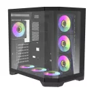 Darkflash FT418 PRO számítógépház + 7 ARGB ventilátor (fekete)