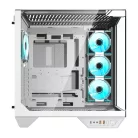 Darkflash DY470 számítógépház + 4 ventilátor (fehér)