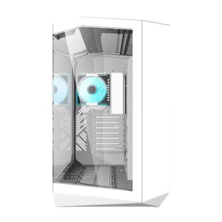 Darkflash DY470 számítógépház + 4 ventilátor (fehér)