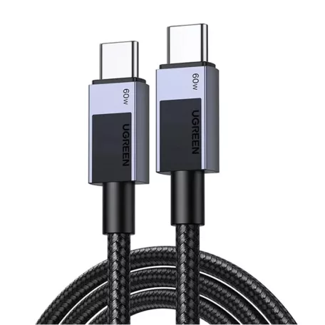 Ugreen L524 PD 3A 1m USB-C USB-C kábel (szürke)
