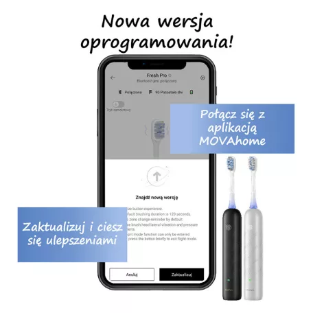 MOVA Fresh Pro elektromos fogkefe (ezüst)