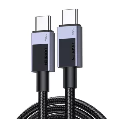 Ugreen L512 USB-C USB-C kábel, 100W, 5A, 2m (fekete)