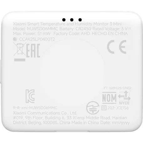  Xiaomi Smart Temperature and Humidity Monitor 3 Mini - Bluetooth hőmérséklet-, és páratartalom mérő - QBH4312GL