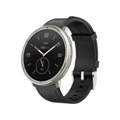 Amazfit Active 2 NFC (Round) okosóra - Black Leather