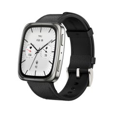   Amazfit Active 2 (Square) Premium NFC okosóra - Black Leather