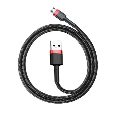 Baseus Cafule 1,5A 2 m-es USB-Micro USB-kábel (piros-fekete)