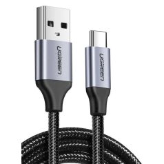   USB-USB-C QC3.0 UGREEN 1,5 m-es kábel alumínium csatlakozóval (fekete)
