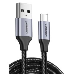   USB-USB-C QC3.0 UGREEN 1,5 m-es kábel alumínium csatlakozóval (fekete)