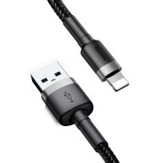   Baseus Cafule 2.4A Lightning USB-kábel 0.5m (szürke-fekete)