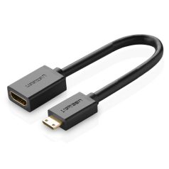 UGREEN 20137 Mini HDMI-HDMI adapter, 22 cm (fekete)