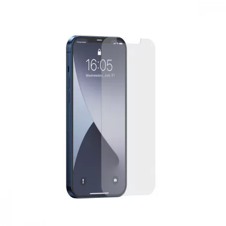 Baseus edzett üvegfólia 0,3 mm-es iPhone 12/12 Pro  készülékhez (2 db)