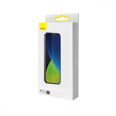 Baseus edzett üvegfólia 0,3 mm-es iPhone 12/12 Pro  készülékhez (2 db)