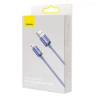 USB-kábel Lightning Baseus Crystal Shine, 2.4A, 2m (Ibolya)