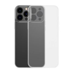   Baseus Matt tok iPhone 13 Pro-hoz (Áttetsző) + Edzett üveg