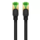 Baseus fonott hálózati kábel Cat.8, Ethernet RJ45, 40 Gbps, 20m (fekete)