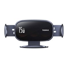   Autós tartó induktív töltővel Baseus LightChaser (Fekete)