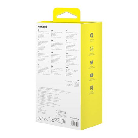 Autós tartó induktív töltővel Baseus LightChaser (Fekete)